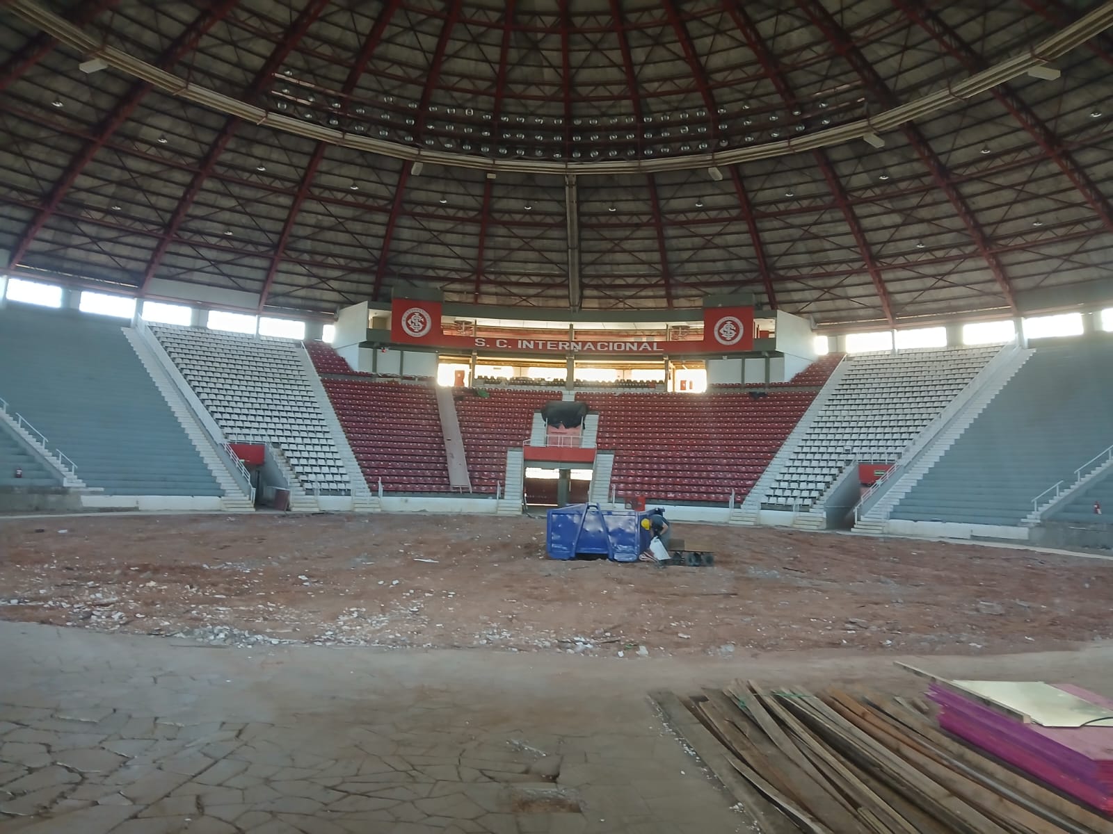 O ginásio será transformado em um espaço multiuso moderno